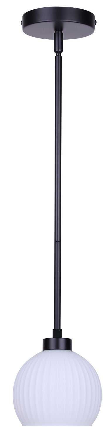Nella One Light Pendant in Matte Black Canarm Canada