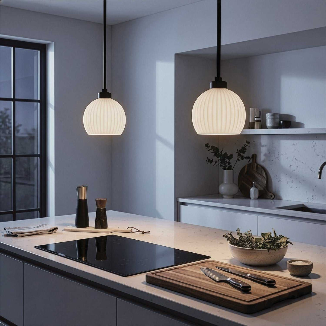Nella One Light Pendant in Matte Black Canarm Canada