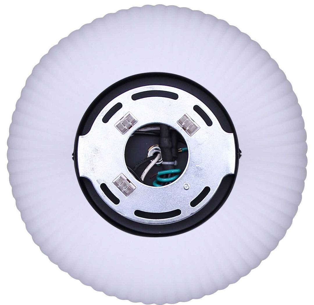 Sana One Light Semi-Flushmount in Matte Black Canarm Canada