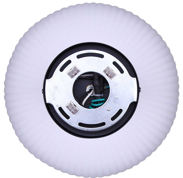 Sana One Light Semi-Flushmount in Matte Black Canarm Canada