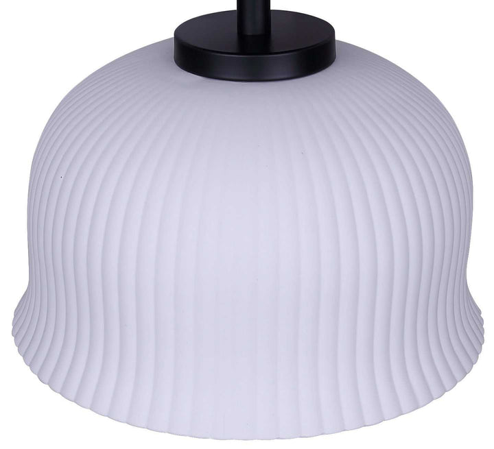 Sana One Light Semi-Flushmount in Matte Black Canarm Canada