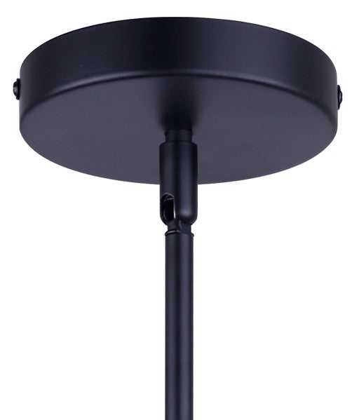 Arion Six Light Chandelier in Matte Black Canarm Canada