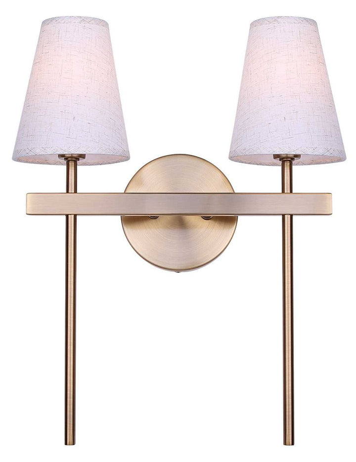 Nell Two Light Wall Fixture in Gold Canarm Canada
