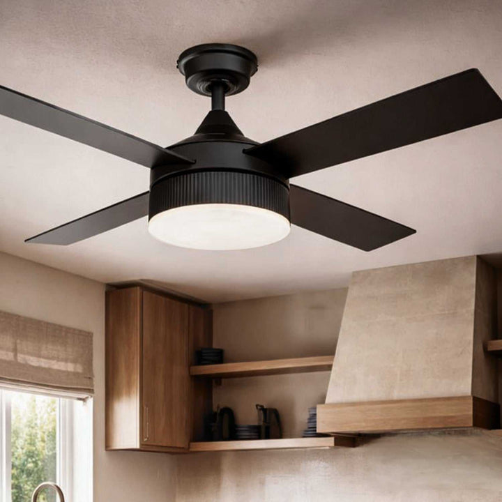 Aurova 52" Ceiling Fan in Matte Black Canarm Canada