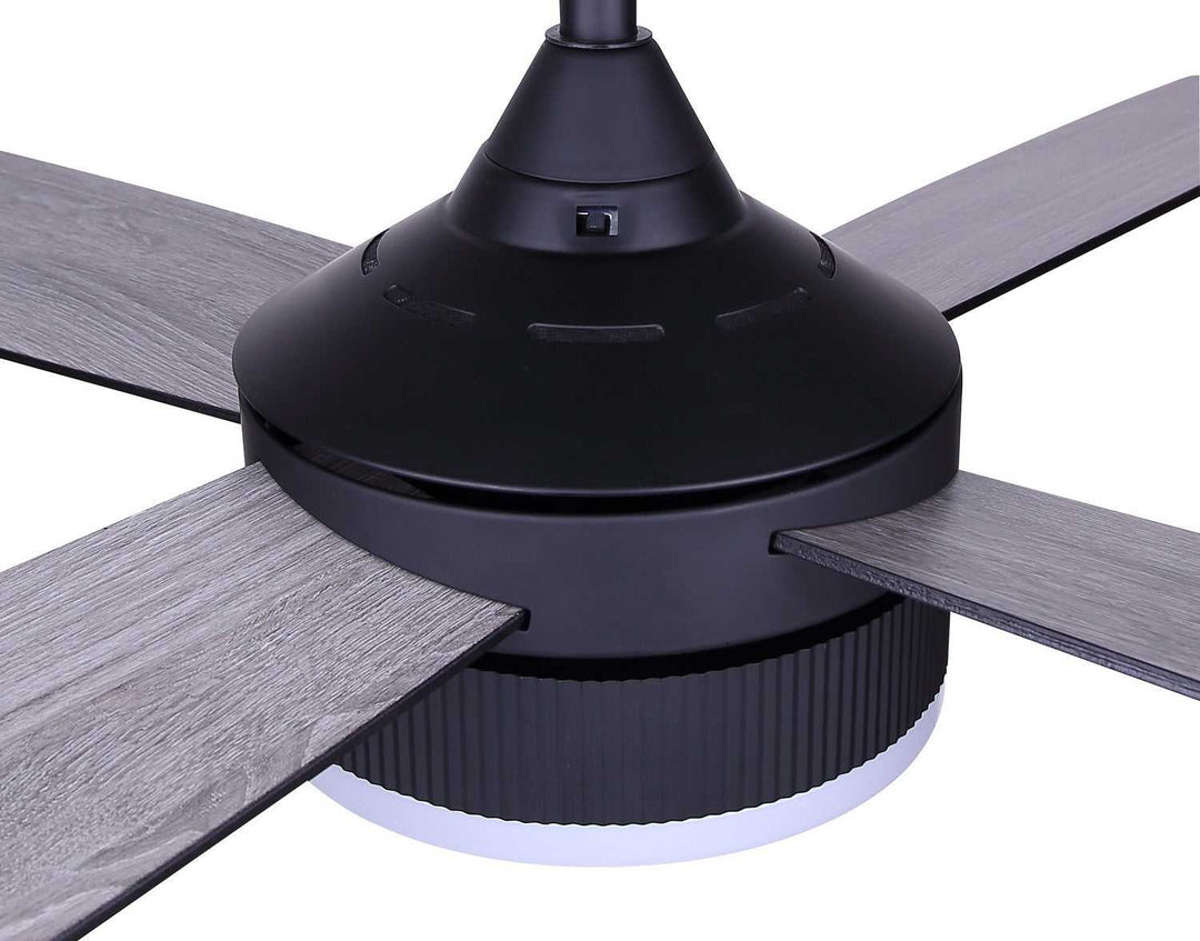 Aurova 52" Ceiling Fan in Matte Black Canarm Canada