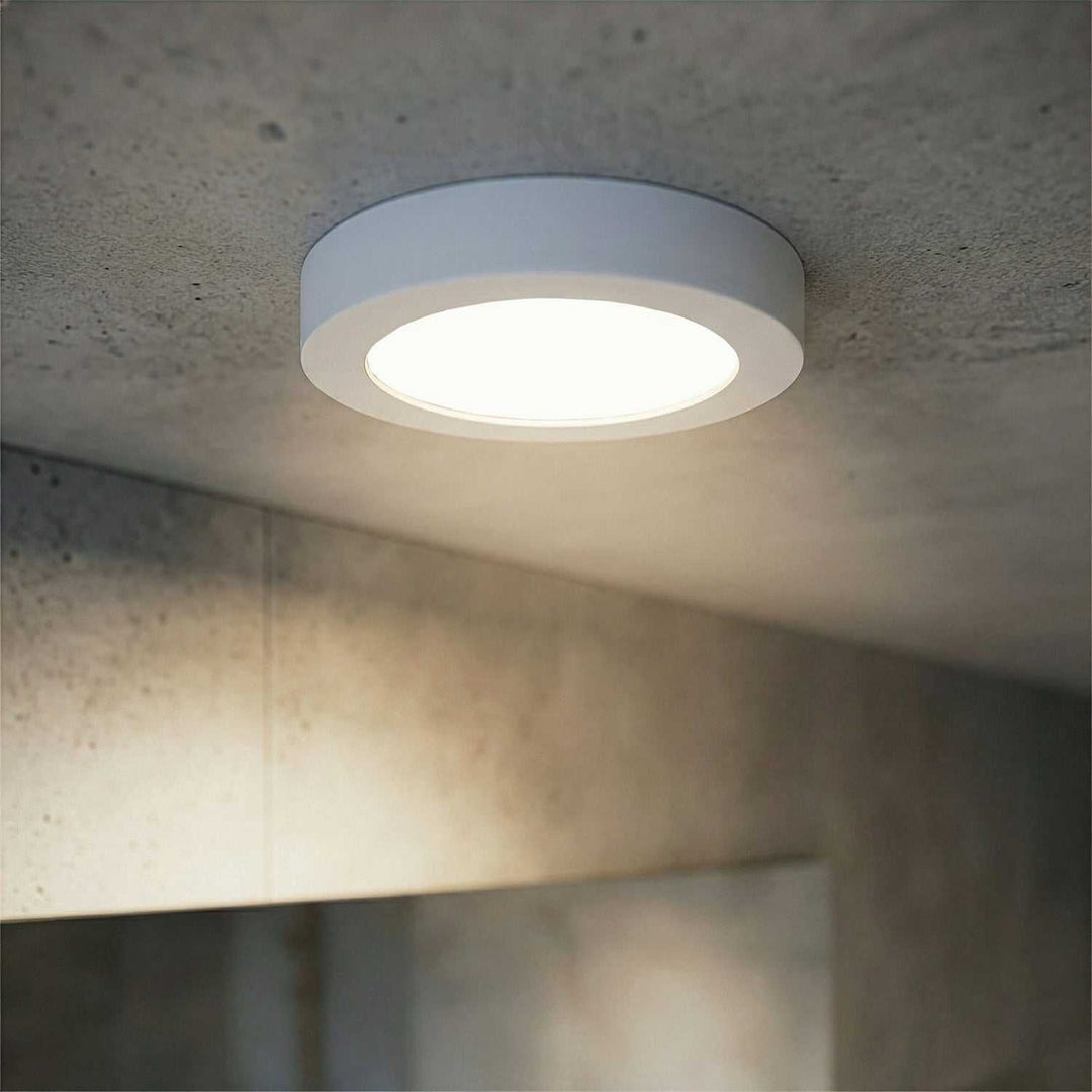 Dl-5F-10Dcw LED Flush Mount in White Canarm Canada