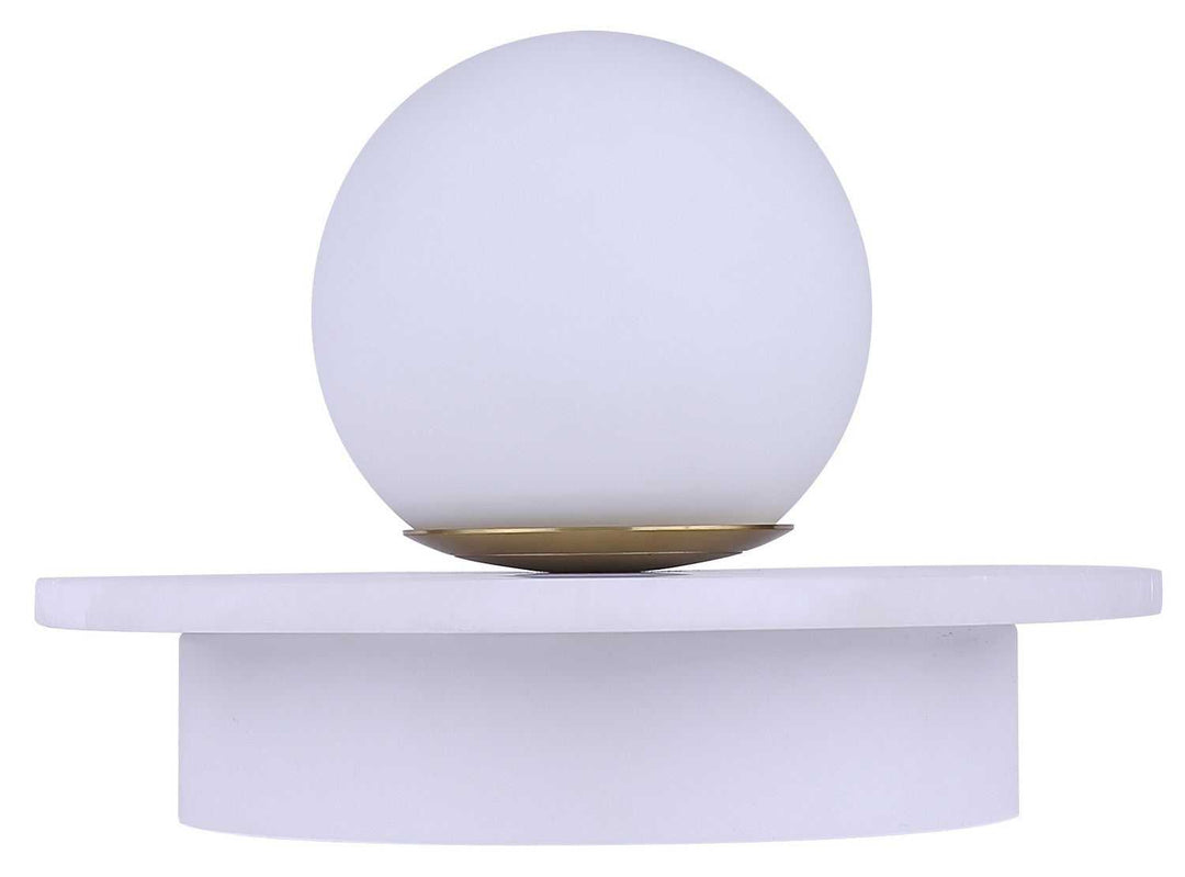 Fenn LED Wall Sconce in Gold/ Matte White Canarm Canada