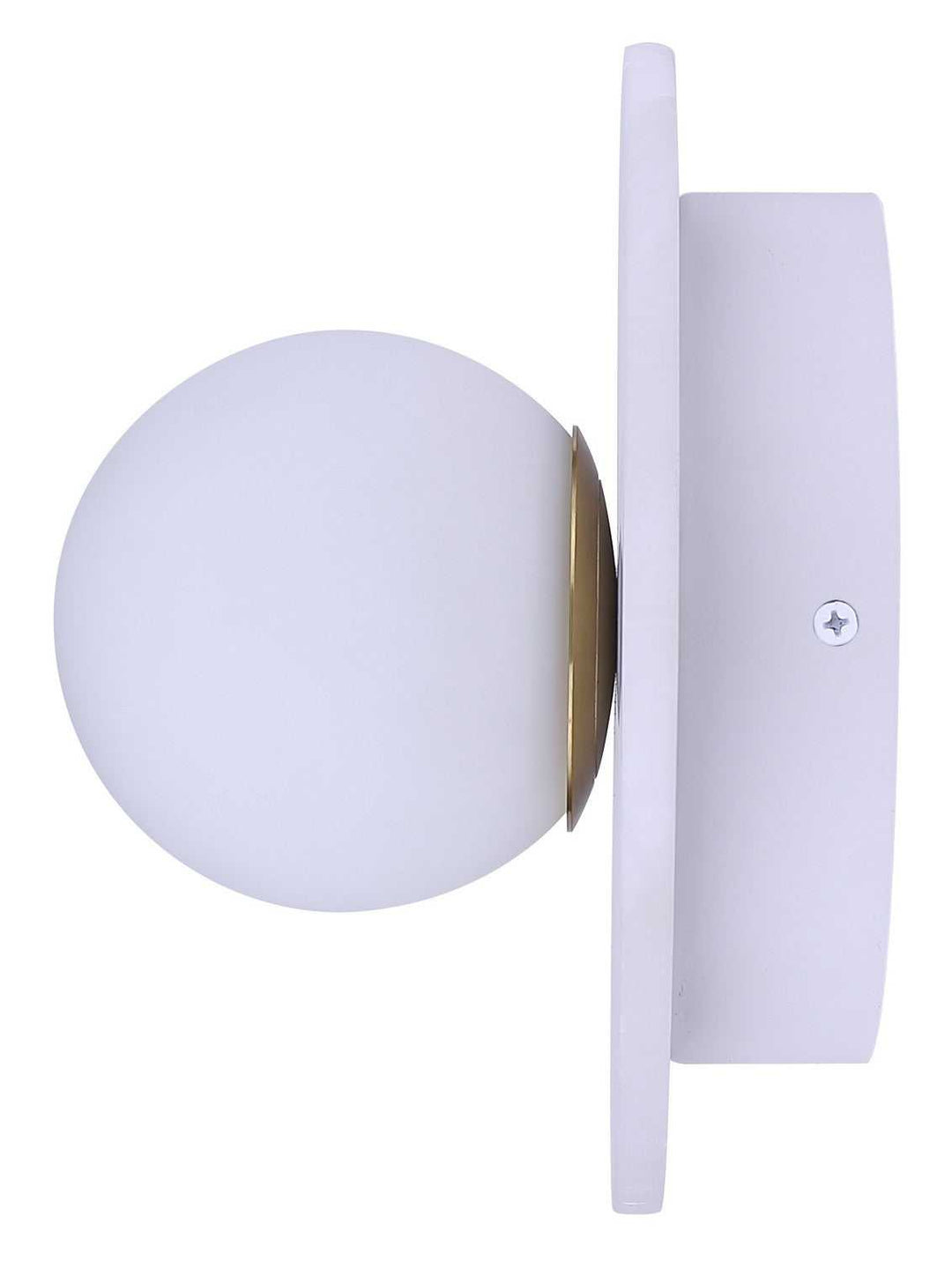 Fenn LED Wall Sconce in Gold/ Matte White Canarm Canada