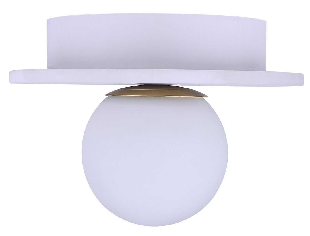 Fenn LED Wall Sconce in Gold/ Matte White Canarm Canada