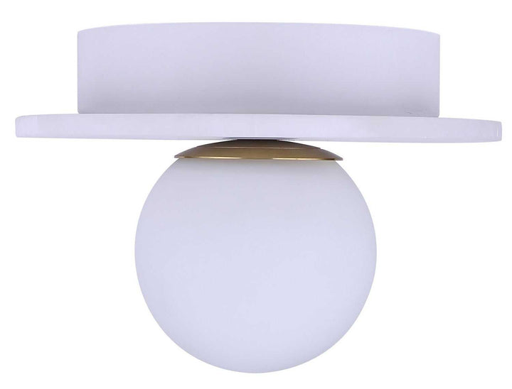 Fenn LED Wall Sconce in Gold/ Matte White Canarm Canada