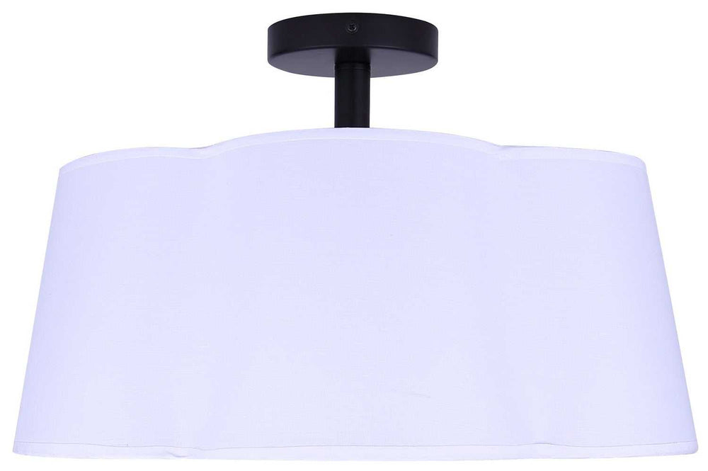 Siena Three Light Semi-Flush Mount in Matte Black Canarm Canada