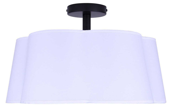 Siena Three Light Semi-Flush Mount in Matte Black Canarm Canada