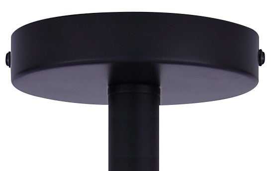 Siena Three Light Semi-Flush Mount in Matte Black Canarm Canada