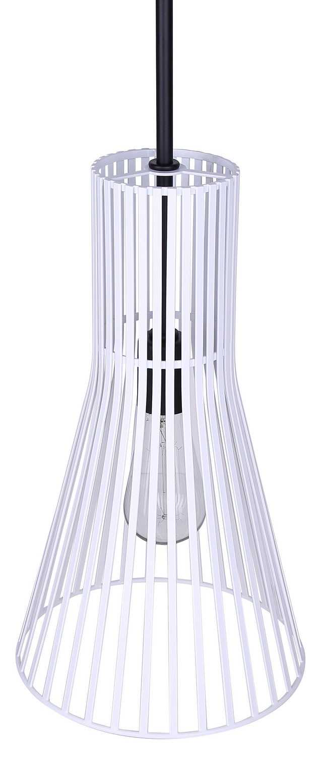 Elim One Light Pendant in Matte Black And White Canarm Canada