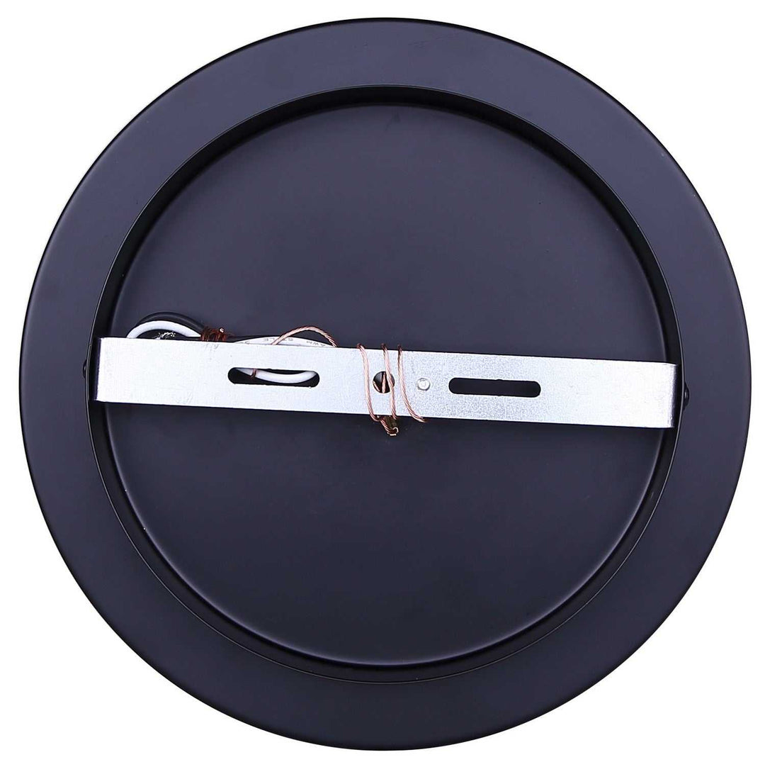 Britton One Light Flush Mount in Matte Black Canarm Canada