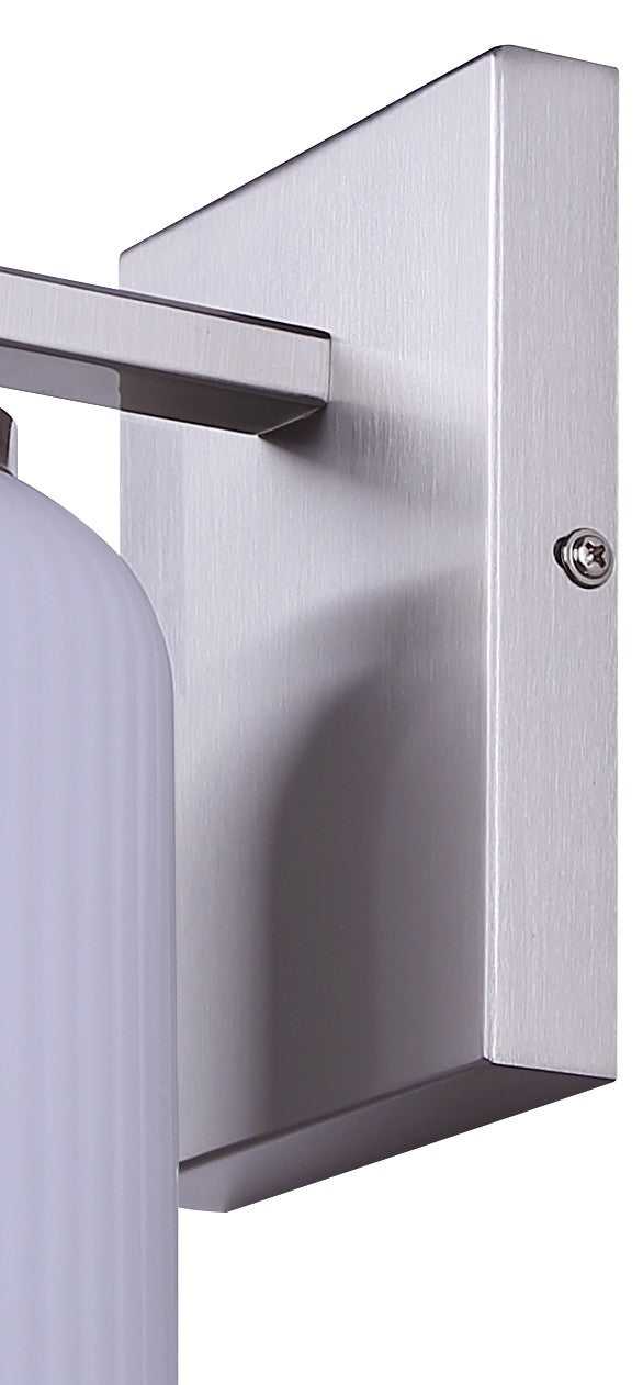Bram One Light Wall Sconce in Brushed Nickel Canarm Canada