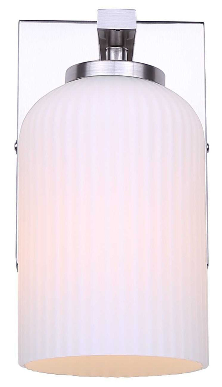 Bram One Light Wall Sconce in Brushed Nickel Canarm Canada