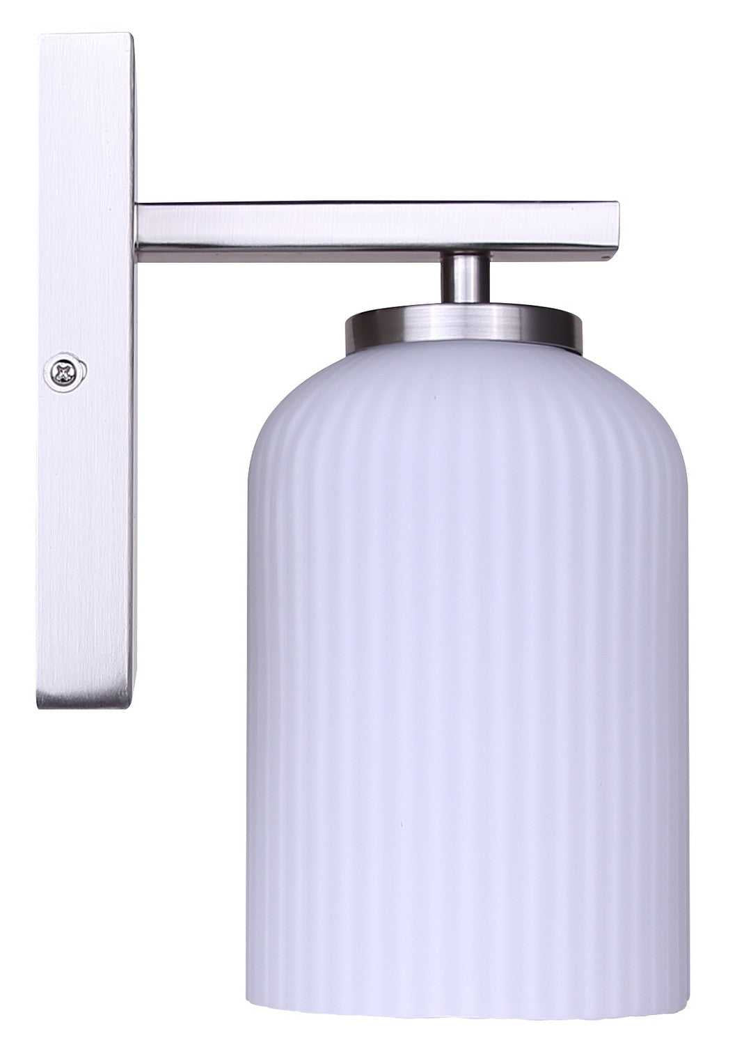 Bram One Light Wall Sconce in Brushed Nickel Canarm Canada