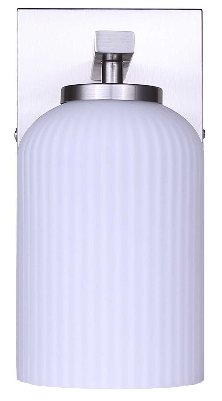 Bram One Light Wall Sconce in Brushed Nickel Canarm Canada