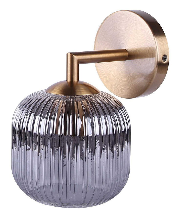 Sybil One Light Wall Sconce in Gold Canarm Canada