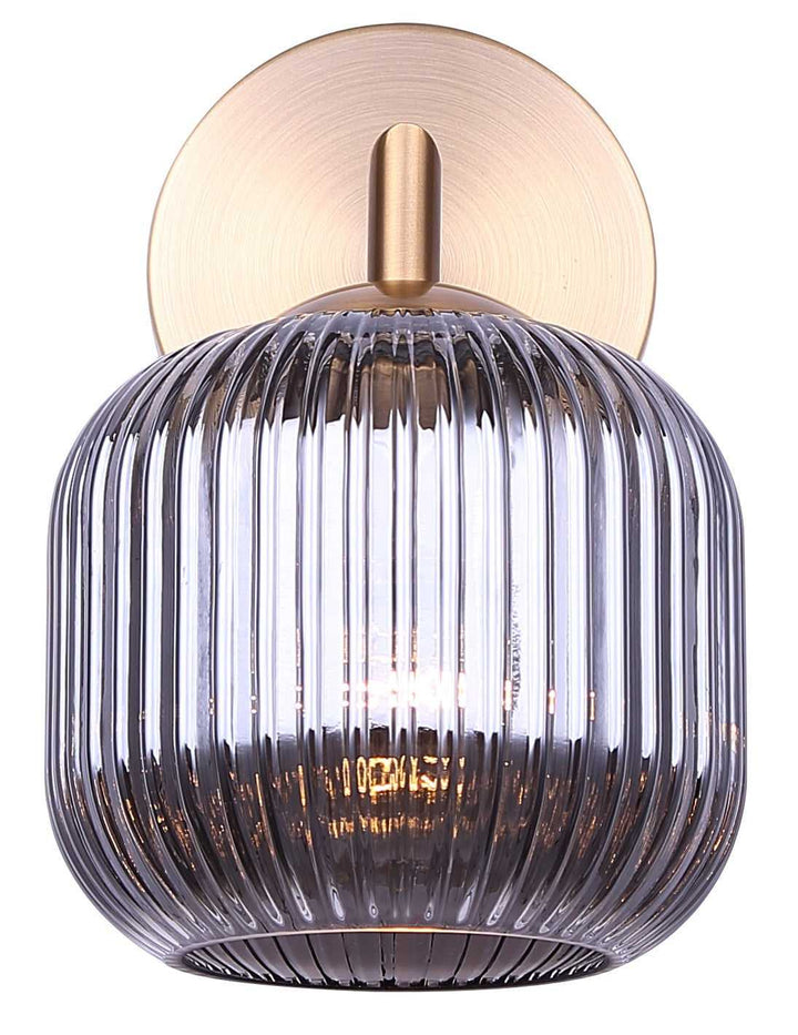 Sybil One Light Wall Sconce in Gold Canarm Canada