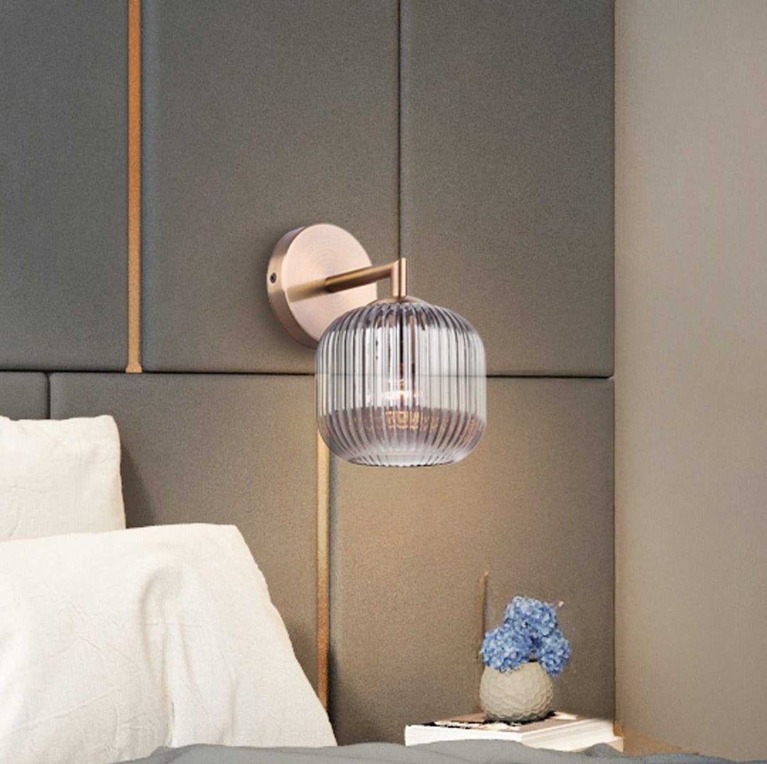 Sybil One Light Wall Sconce in Gold Canarm Canada