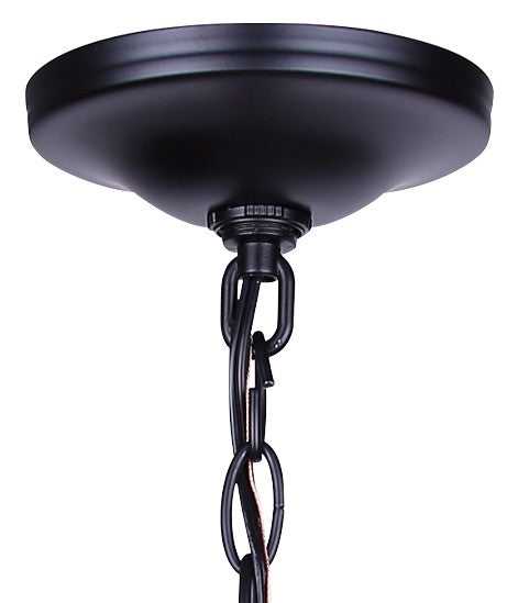 Devon Three Light Chandelier in Matte Black Canarm Canada