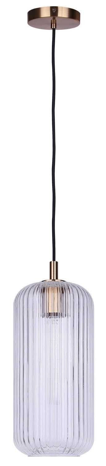 Malek One Light Pendant in Gold Canarm Canada