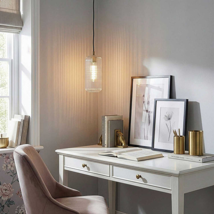 Malek One Light Pendant in Gold Canarm Canada
