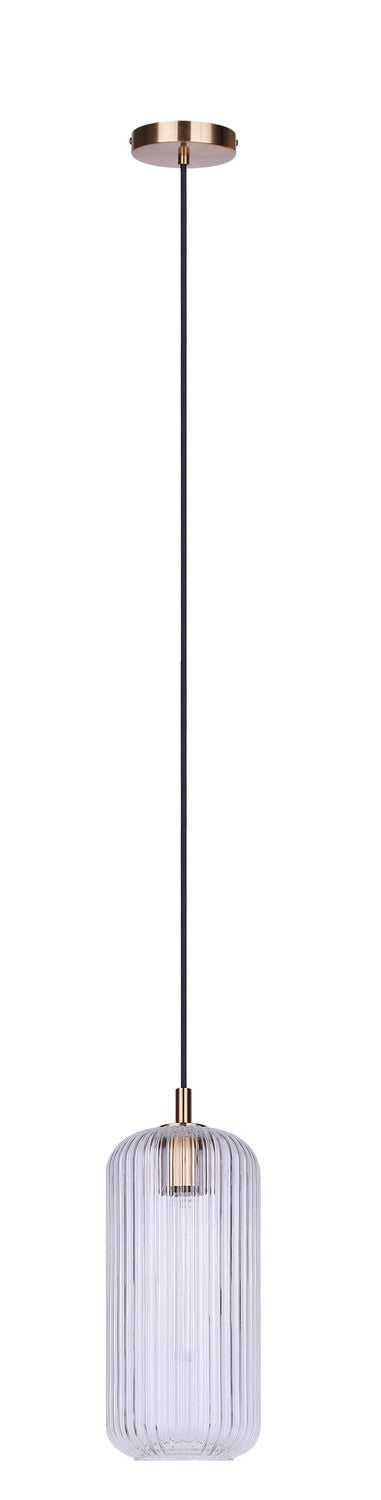 Malek One Light Pendant in Gold Canarm Canada