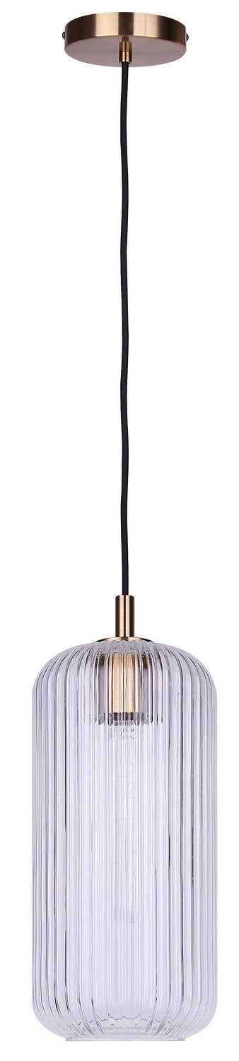 Malek One Light Pendant in Gold Canarm Canada