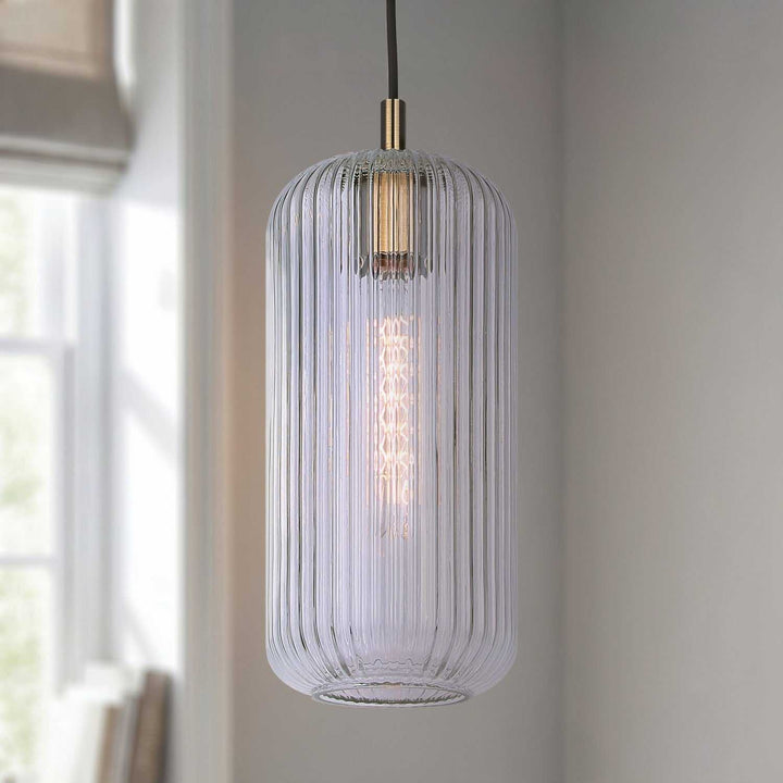 Malek One Light Pendant in Gold Canarm Canada