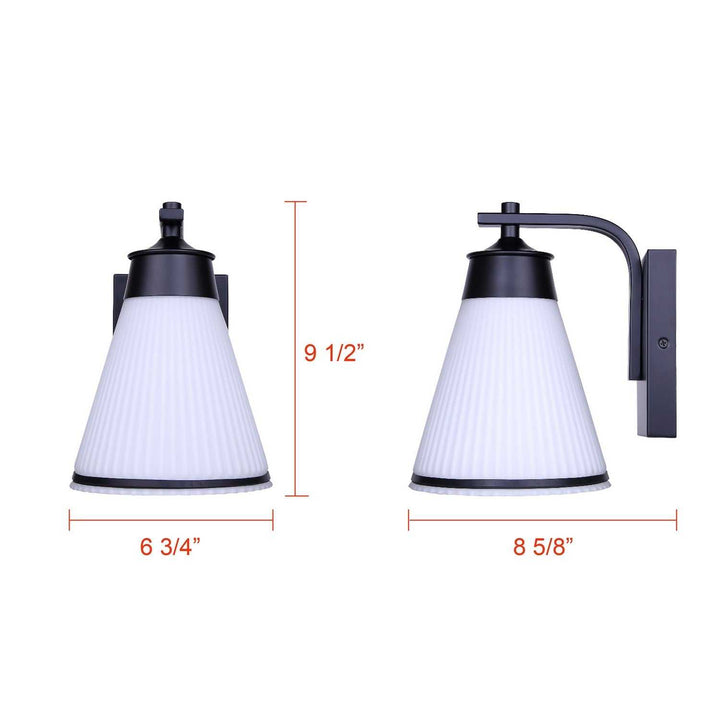 Bosa One Light Outdoor Down Light in Matte Black Canarm Canada