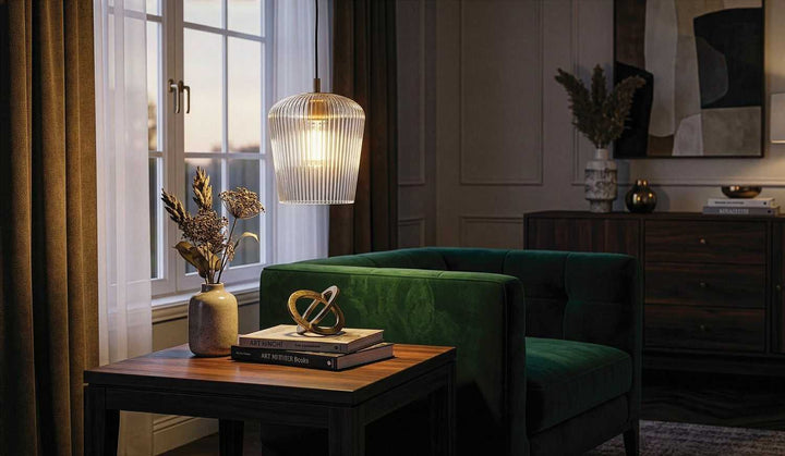 Leandro One Light Pendant in Gold Canarm Canada