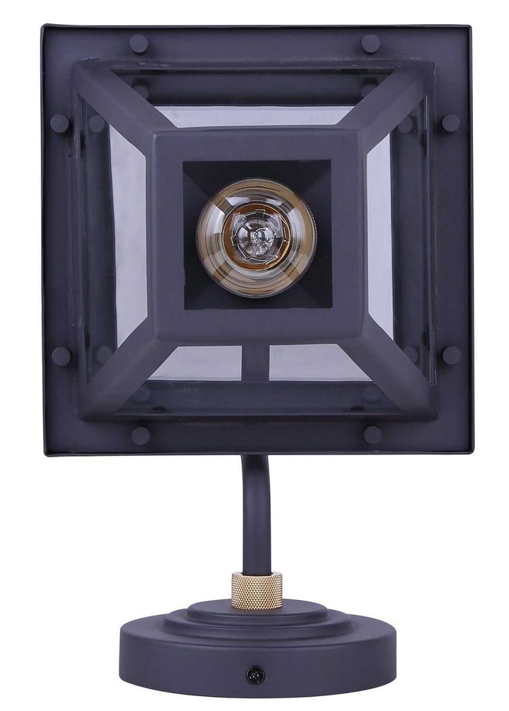 Ira One Light Outdoor Wall Lantern in Sand Black Canarm Canada