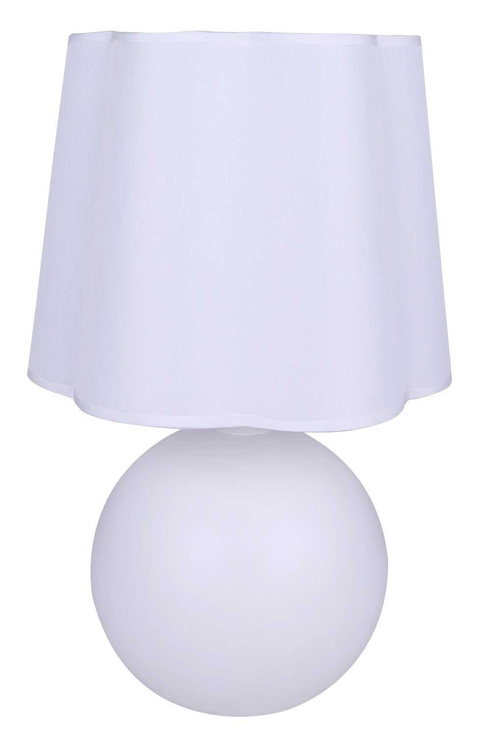 Melina One Light Table Lamp in Matte White Canarm Canada