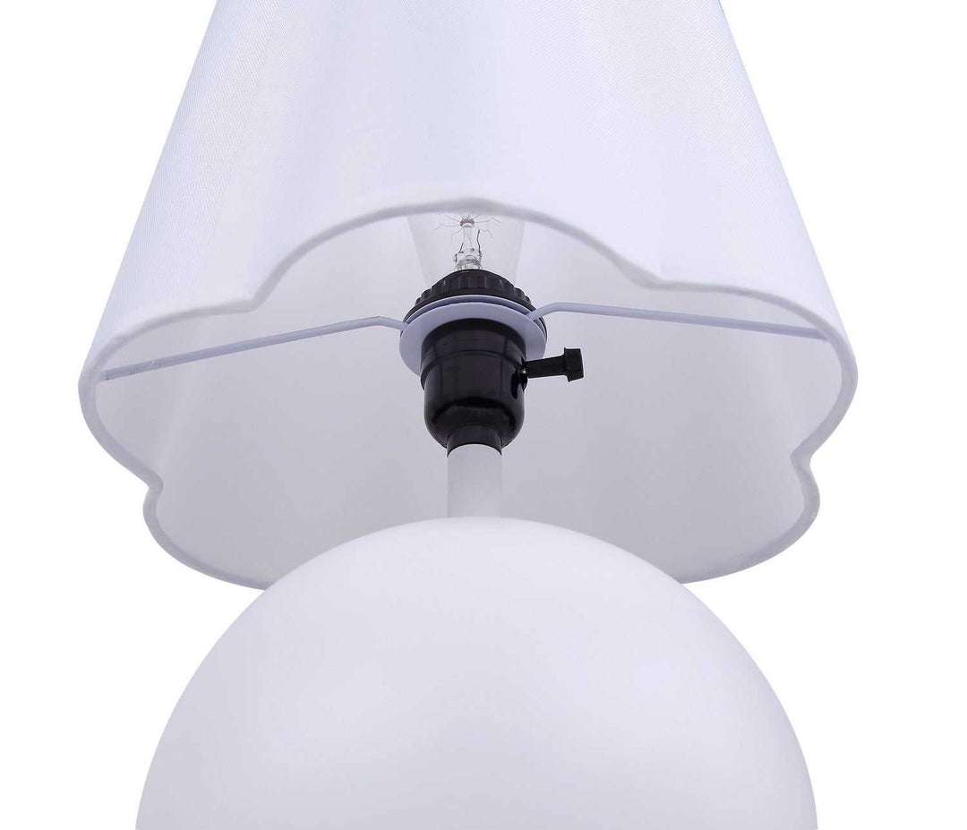Melina One Light Table Lamp in Matte White Canarm Canada