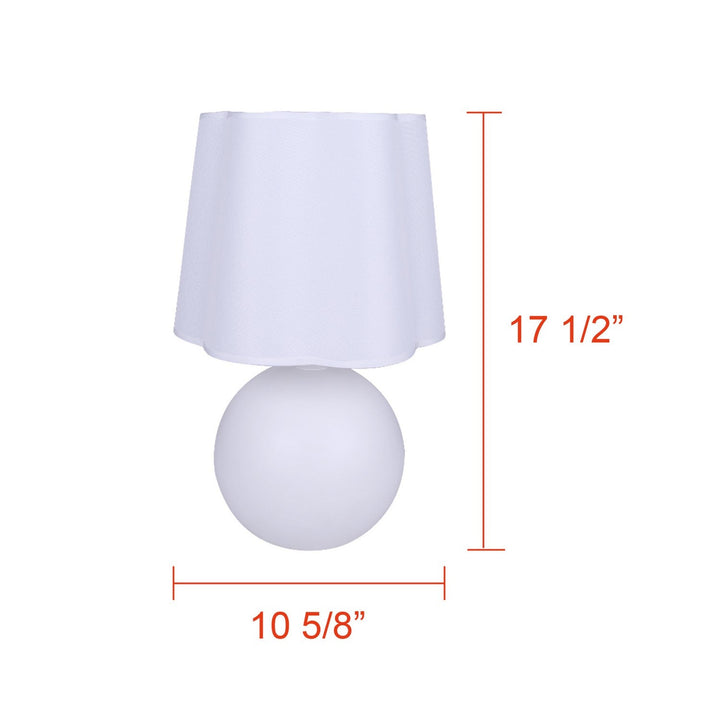 Melina One Light Table Lamp in Matte White Canarm Canada