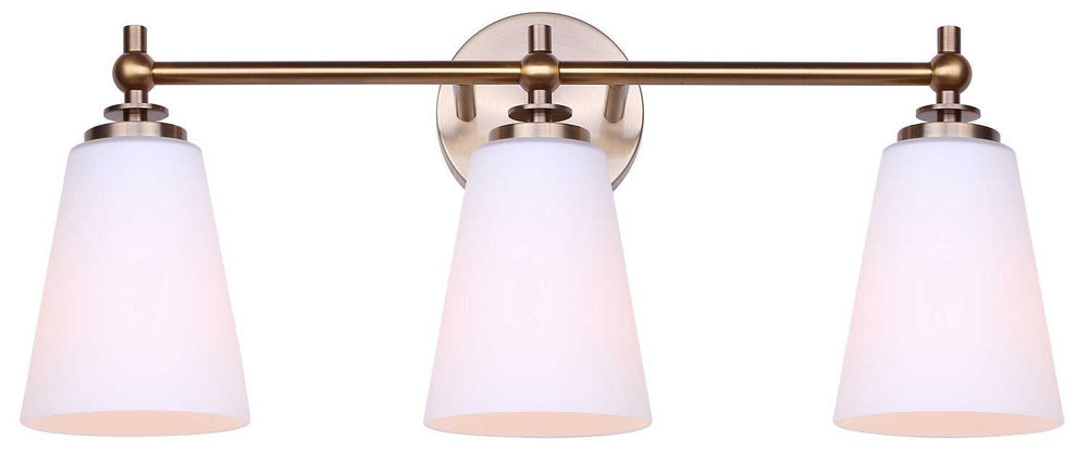 Solara Three Light Vanity in Gold Canarm Canada