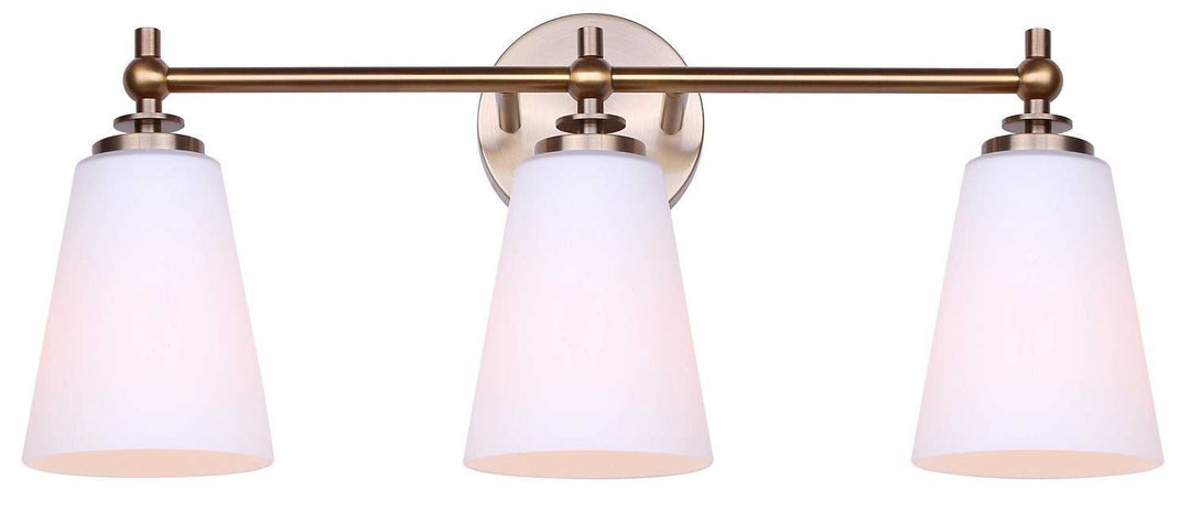 Solara Three Light Vanity in Gold Canarm Canada