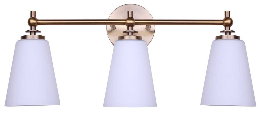 Solara Three Light Vanity in Gold Canarm Canada
