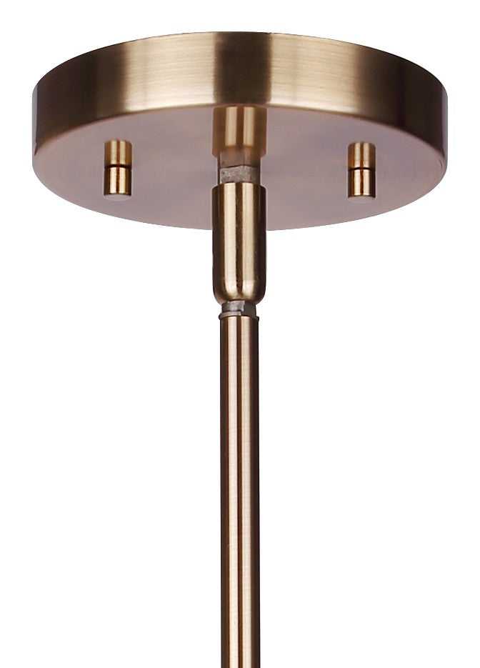 Rexton One Light Pendant in Gold And Matte White Canarm Canada