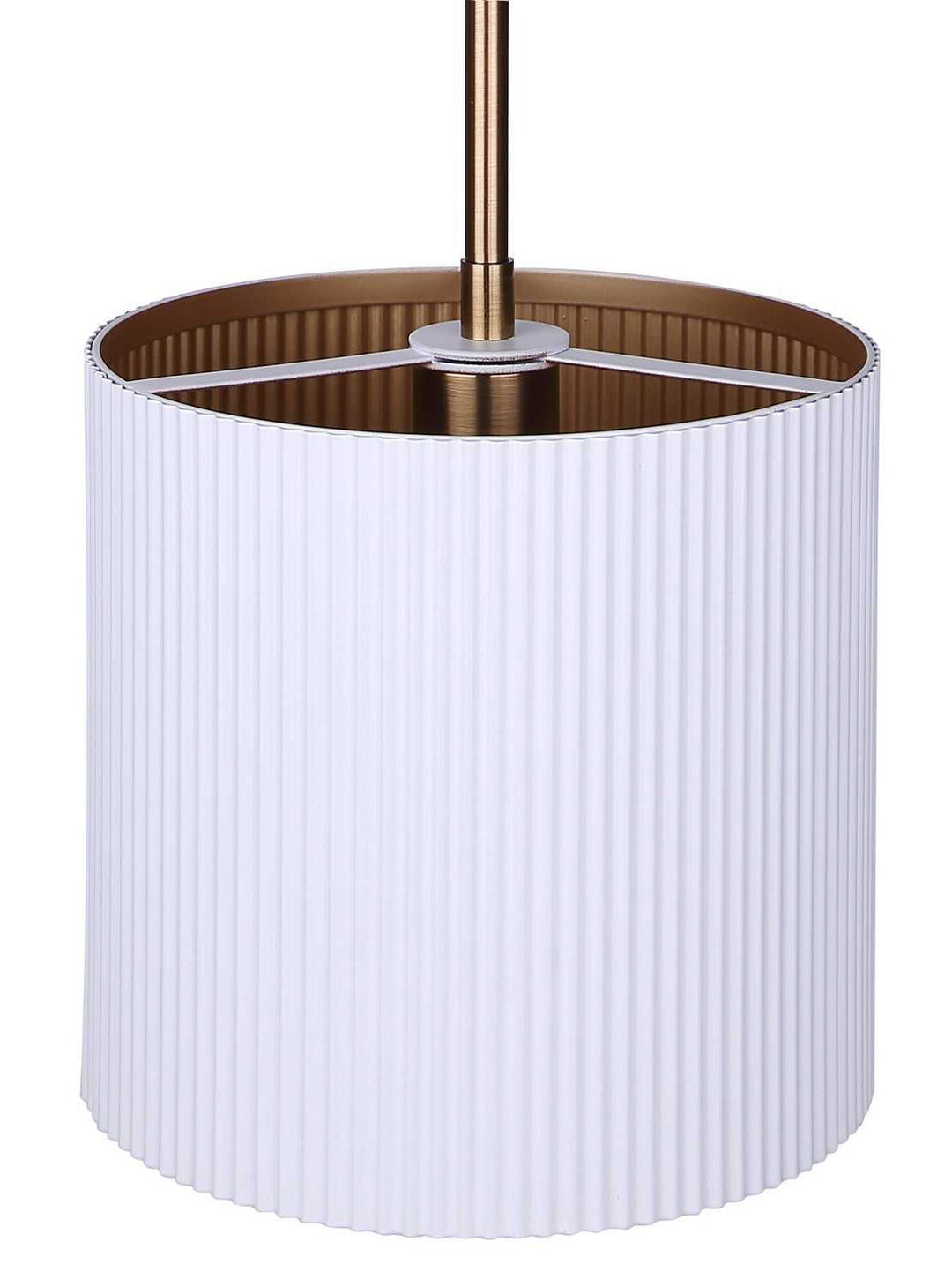 Rexton One Light Pendant in Gold And Matte White Canarm Canada
