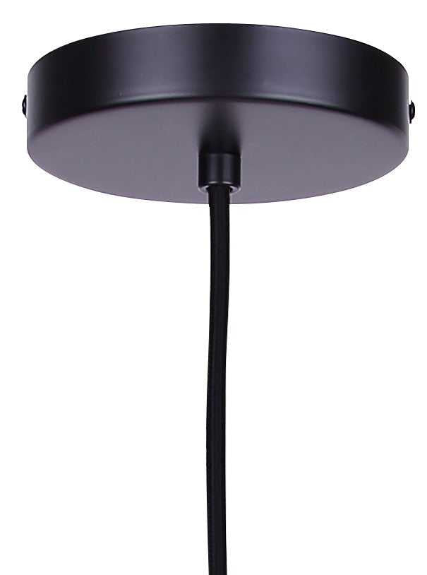 Leandro One Light Pendant in Matte Black Canarm Canada