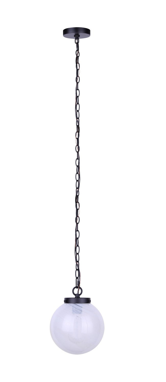 Sonnet One Light Pendant in Matte Black Canarm Canada