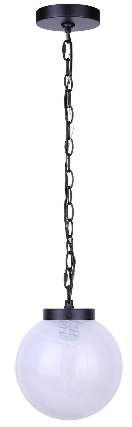 Sonnet One Light Pendant in Matte Black Canarm Canada