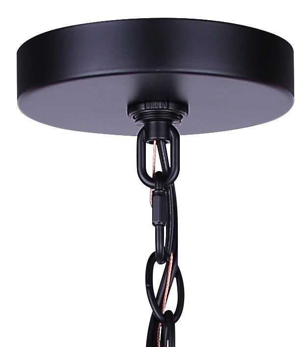 Sonnet One Light Pendant in Matte Black Canarm Canada