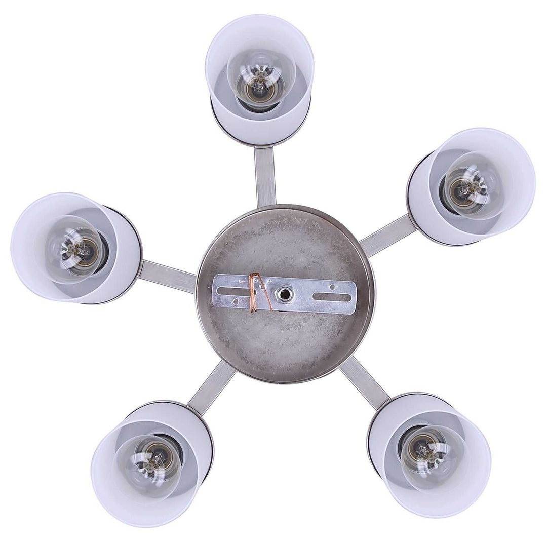 Britton Five Light Chandelier in Brushed Nickel Canarm Canada