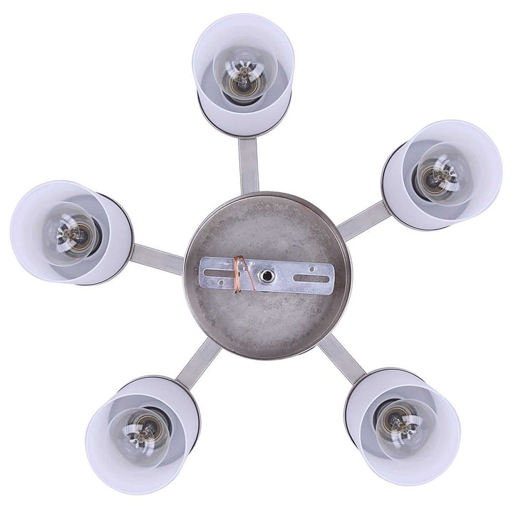 Britton Five Light Chandelier in Brushed Nickel Canarm Canada