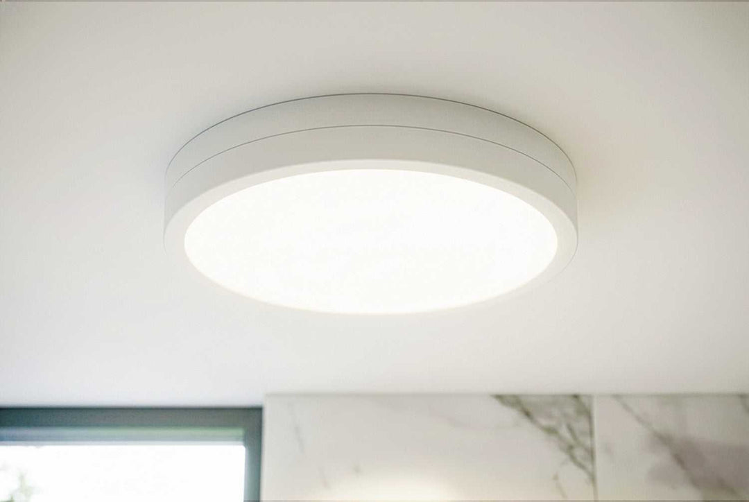 Briar LED Flush Mount in White Canarm Canada